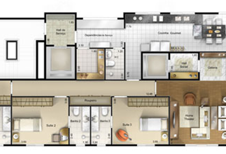 Apartamento à venda com 4 quartos, 221m² - Foto 14