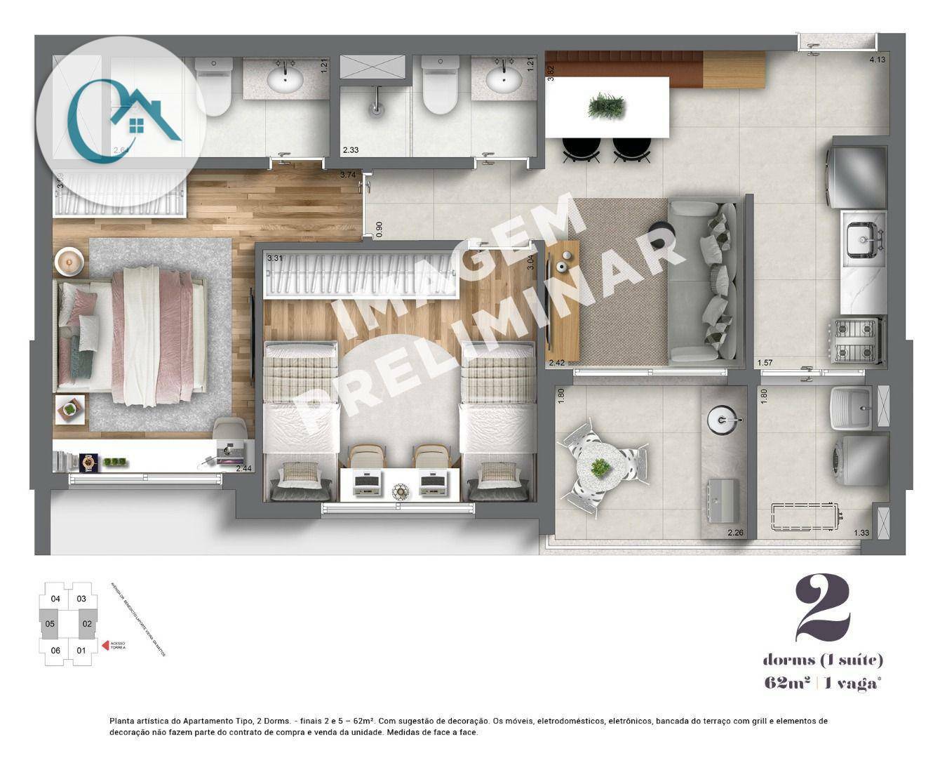 Apartamento à venda com 3 quartos, 104m² - Foto 40