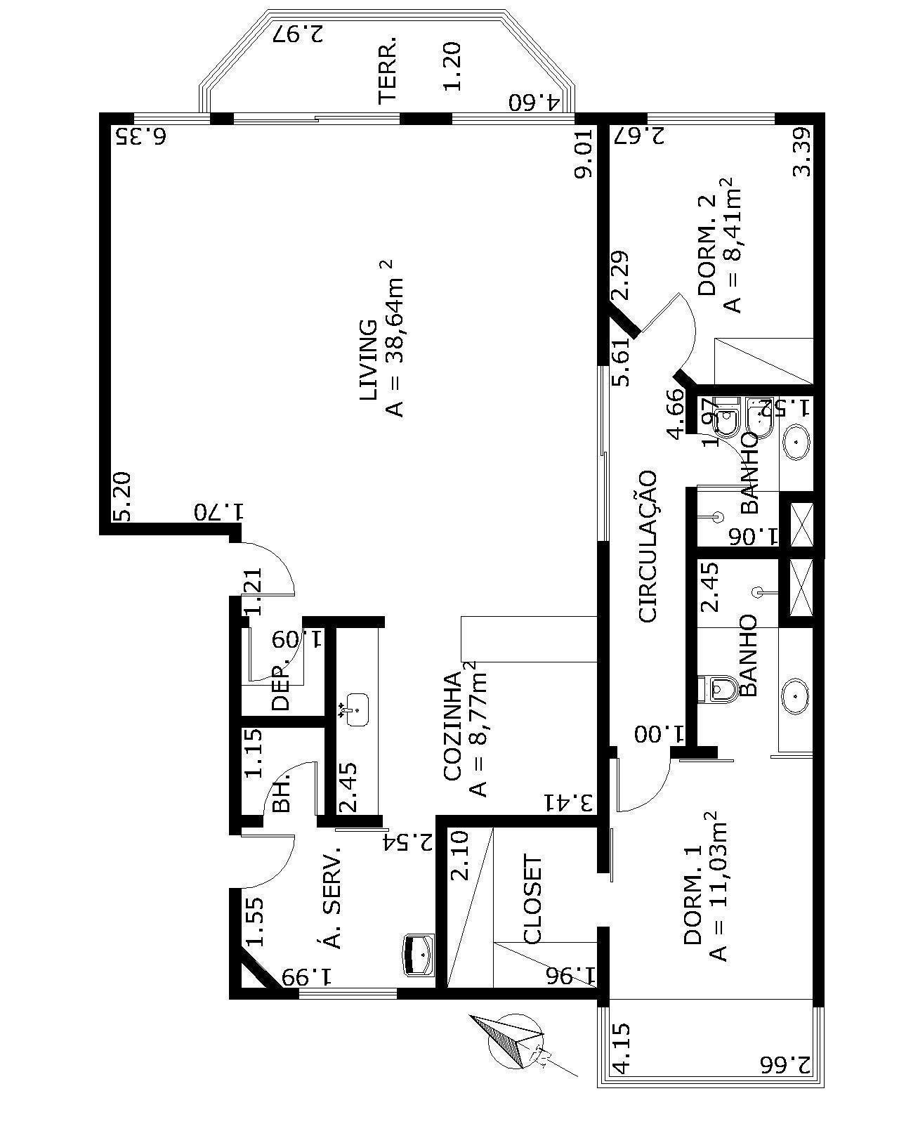 Apartamento à venda com 3 quartos, 102m² - Foto 3