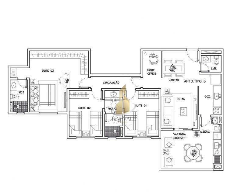 Apartamento à venda com 3 quartos, 85m² - Foto 9