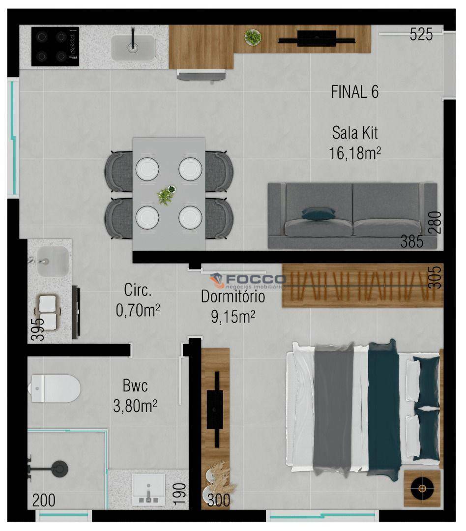 Apartamento à venda com 1 quarto, 32m² - Foto 37