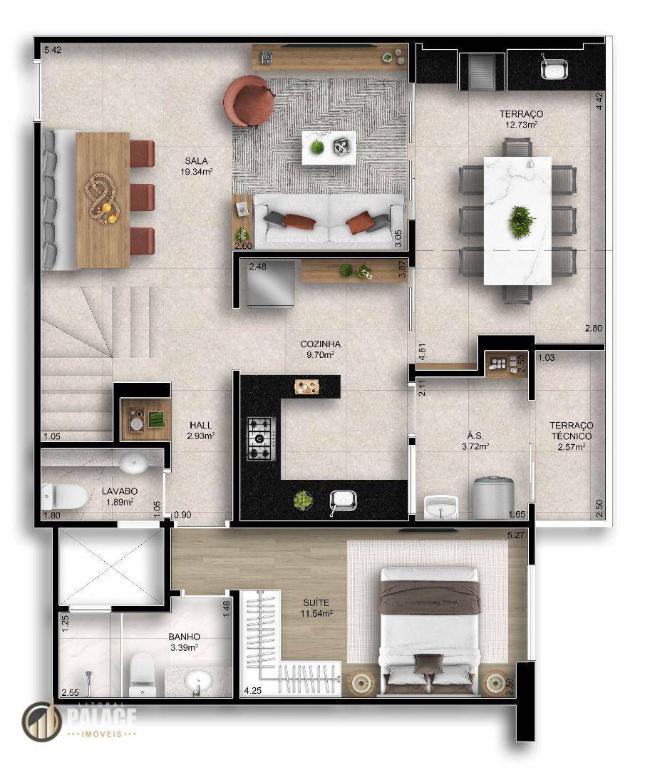 Apartamento à venda com 3 quartos, 126m² - Foto 57