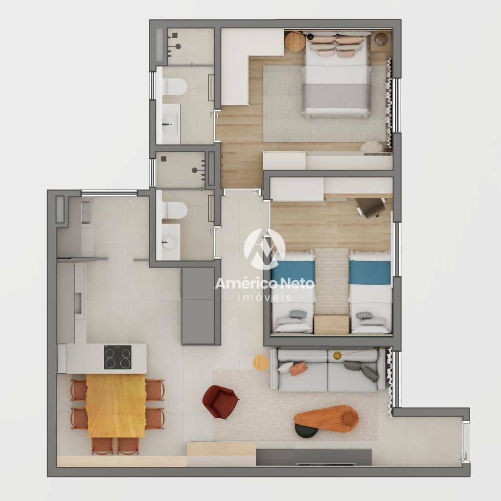 Apartamento à venda com 2 quartos, 70m² - Foto 10