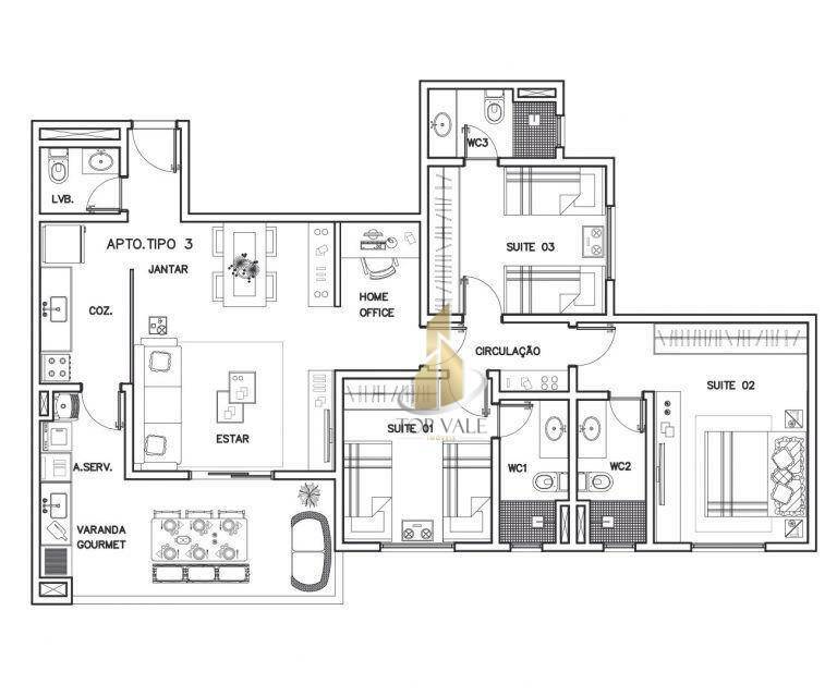 Apartamento à venda com 3 quartos, 85m² - Foto 8