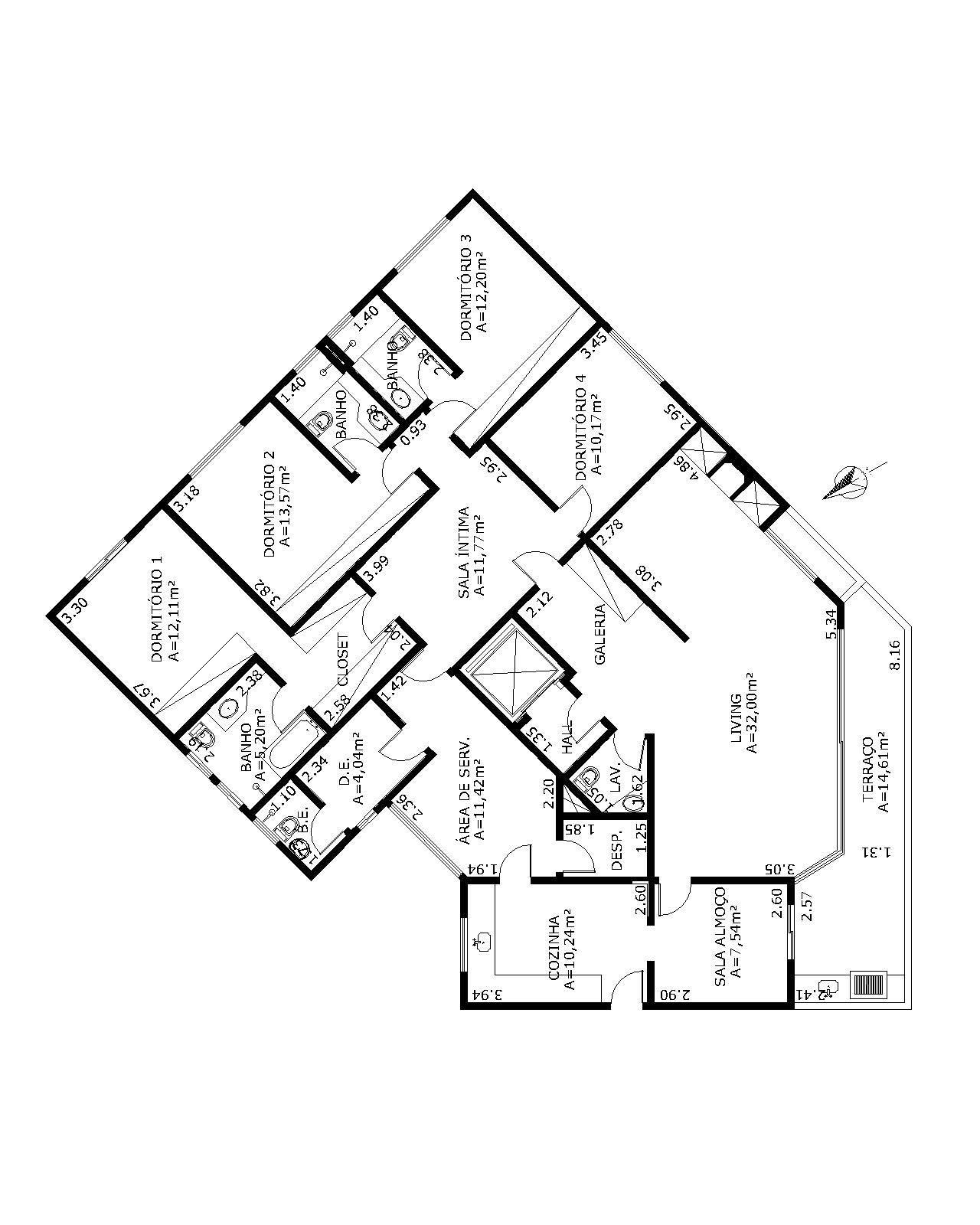 Apartamento à venda com 4 quartos, 200m² - Foto 7