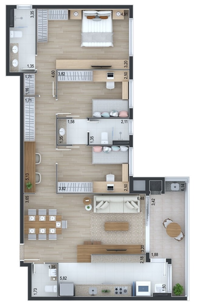 Apartamento à venda com 2 quartos, 9076m² - Foto 12