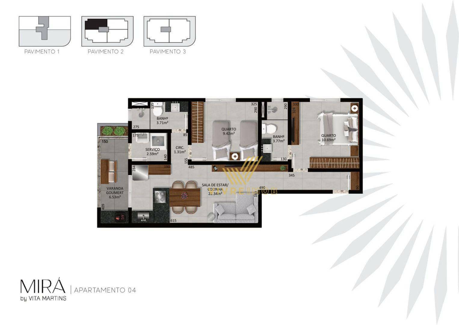 Apartamento à venda com 1 quarto, 97m² - Foto 22