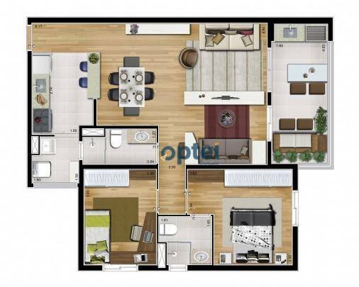 Apartamento à venda e aluguel com 2 quartos, 65m² - Foto 29