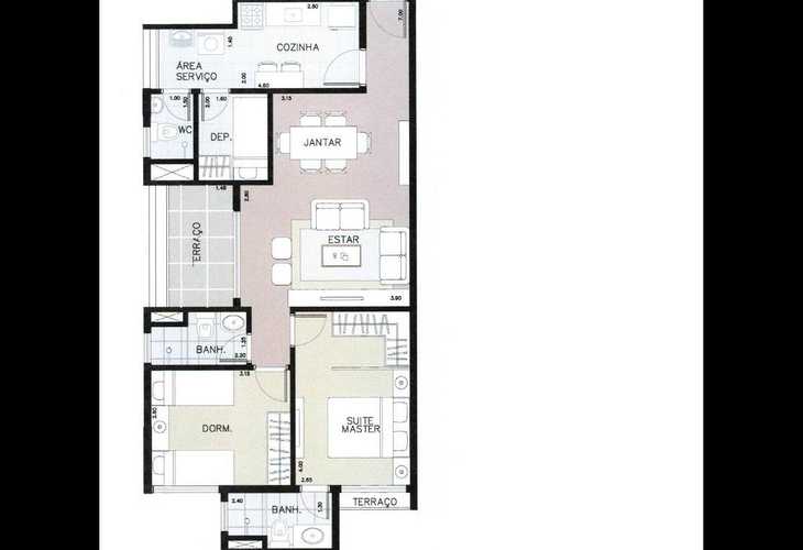 Apartamento à venda com 2 quartos, 71m² - Foto 7