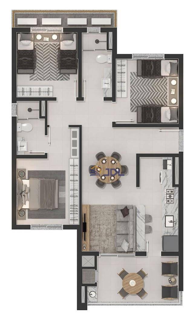 Apartamento à venda com 2 quartos, 79m² - Foto 22