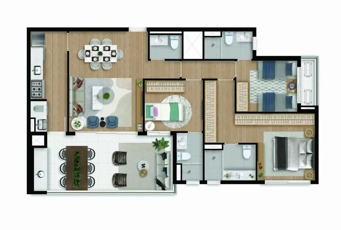 Apartamento à venda com 3 quartos, 28110m² - Foto 40