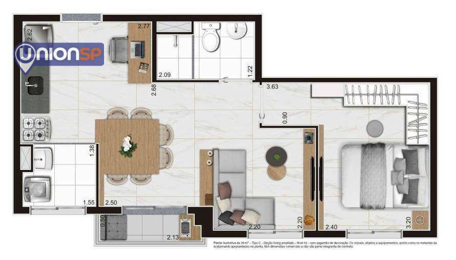 Apartamento à venda com 2 quartos, 38m² - Foto 24