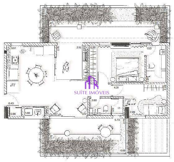 Apartamento à venda com 2 quartos, 179m² - Foto 24