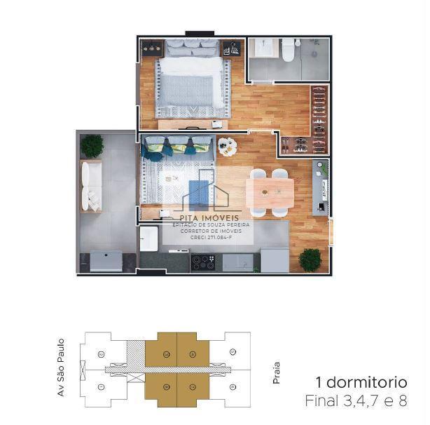 Apartamento à venda com 1 quarto, 46m² - Foto 11