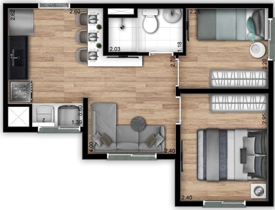 Apartamento à venda com 2 quartos, 32m² - Foto 16