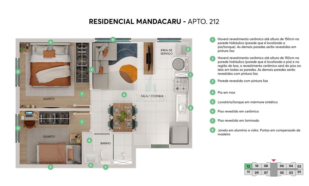 Apartamento à venda com 2 quartos, 43m² - Foto 13