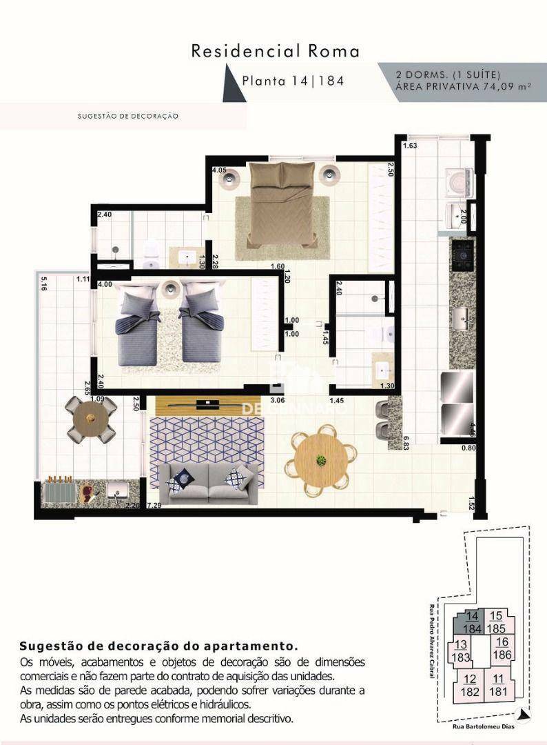 Apartamento à venda com 2 quartos, 74m² - Foto 20