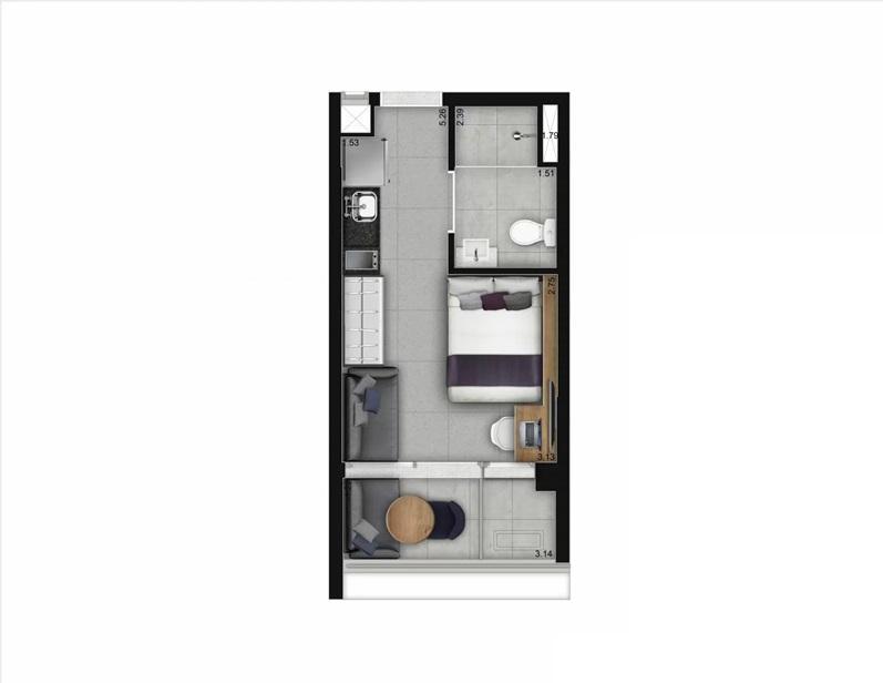 Apartamento à venda com 1 quarto, 2326m² - Foto 19