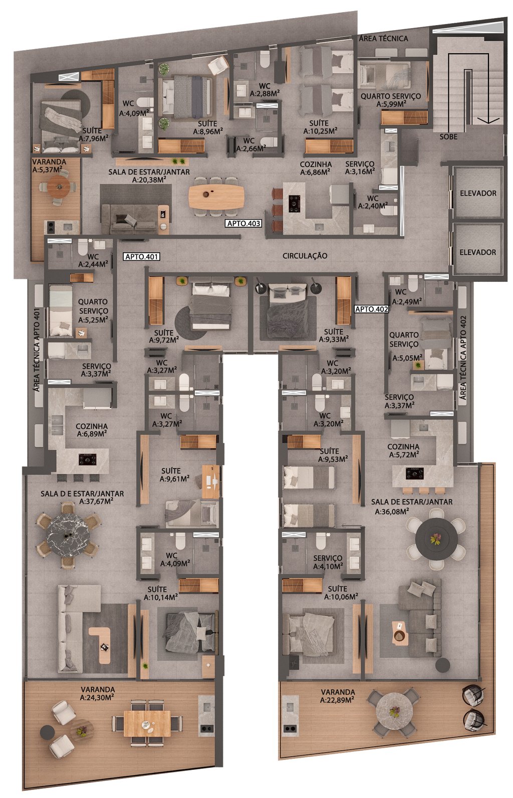 Apartamento à venda com 3 quartos, 1256m² - Foto 16