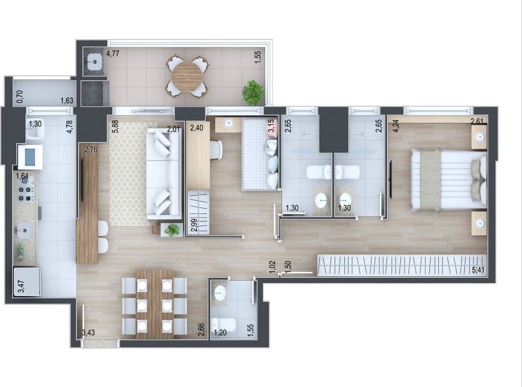 Apartamento à venda com 3 quartos, 100m² - Foto 20