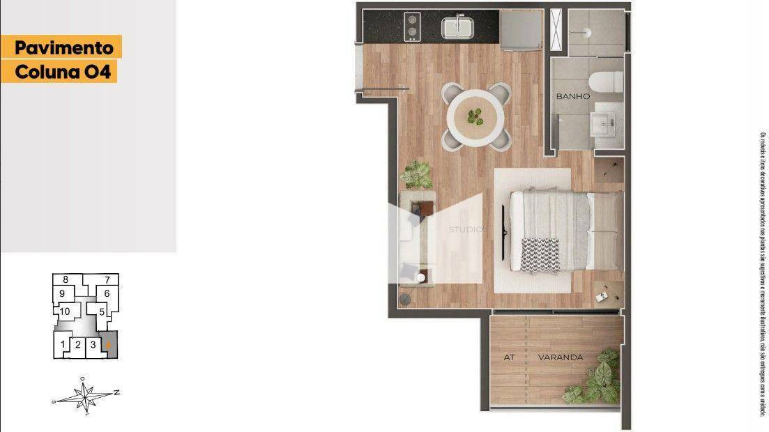 Apartamento à venda com 1 quarto, 30m² - Foto 22