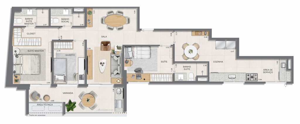 Apartamento à venda com 2 quartos, 77m² - Foto 32