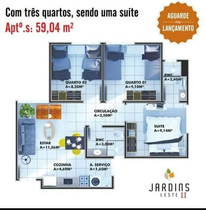 Apartamento à venda com 2 quartos, 45m² - Foto 4