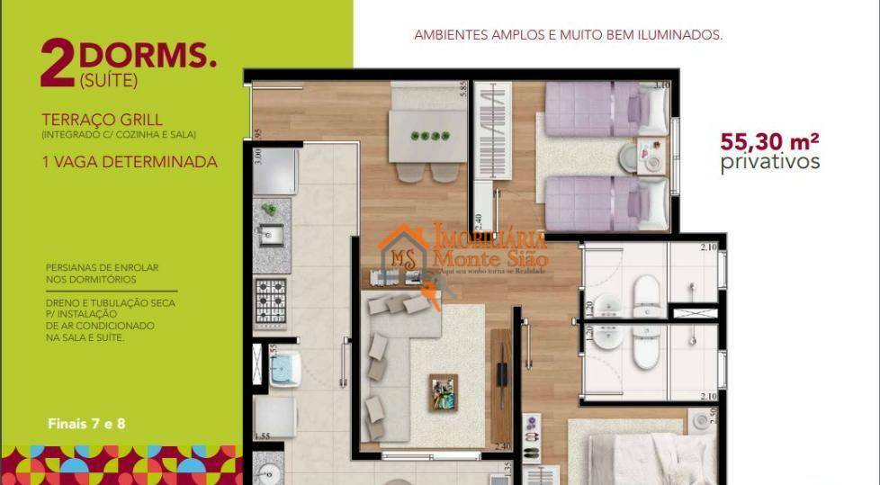 Apartamento à venda com 2 quartos, 45m² - Foto 22