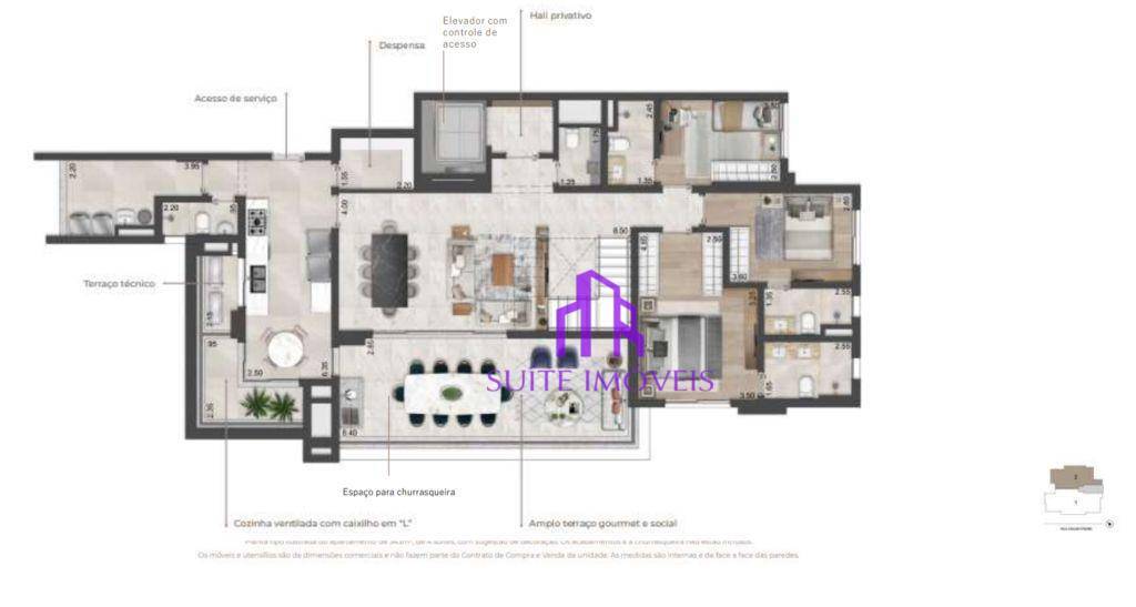 Apartamento à venda com 4 quartos, 217m² - Foto 21