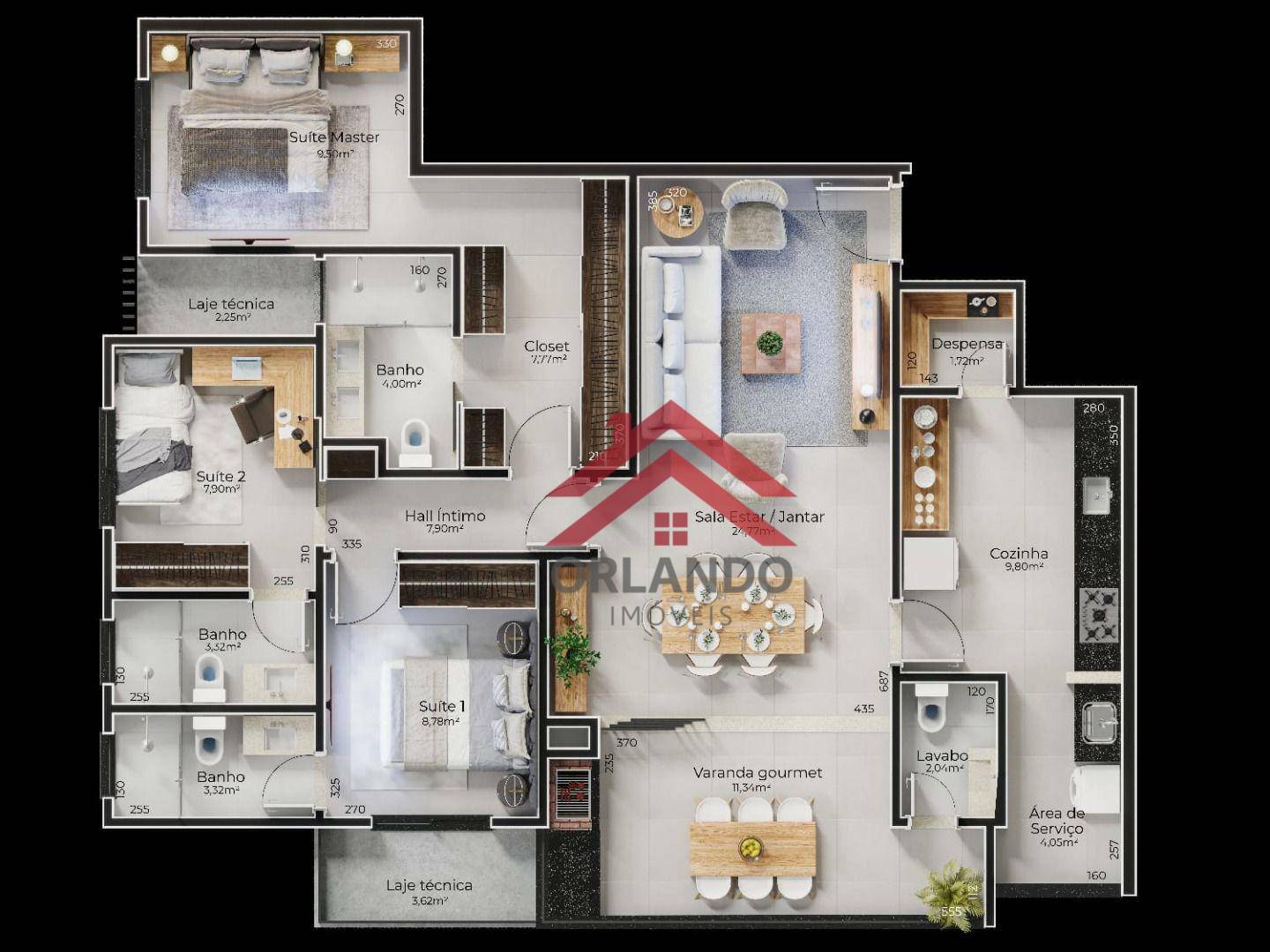 Apartamento à venda com 3 quartos, 100m² - Foto 8