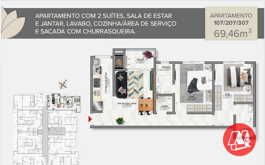 Apartamento à venda com 1 quarto, 35m² - Foto 15