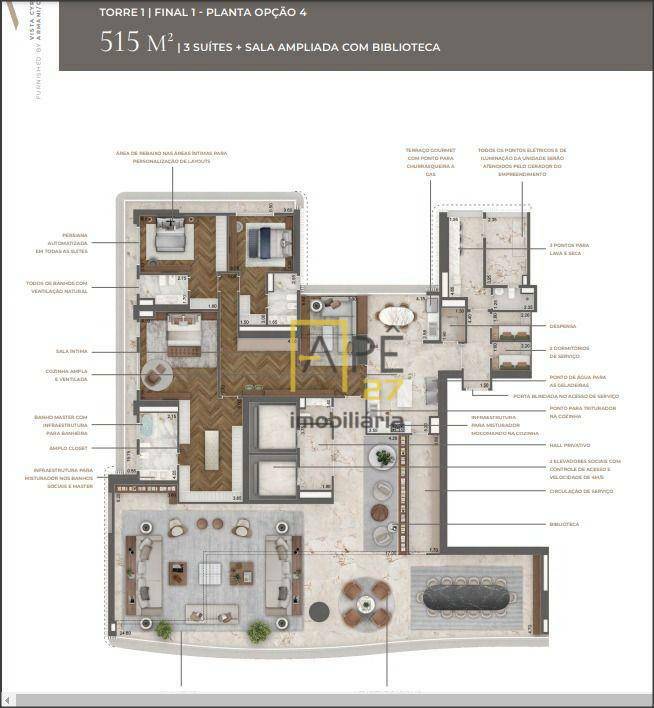 Apartamento à venda com 4 quartos, 465m² - Foto 32