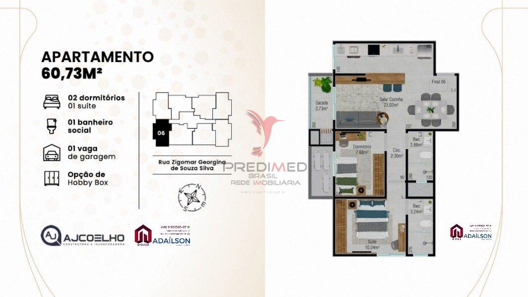 Apartamento à venda com 2 quartos, 55m² - Foto 24