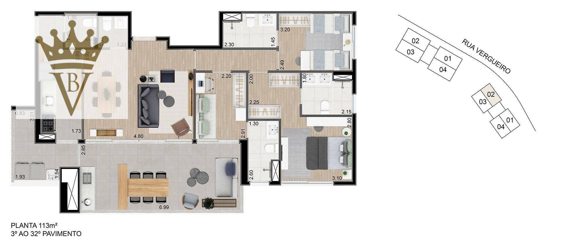 Apartamento à venda com 4 quartos, 146m² - Foto 7