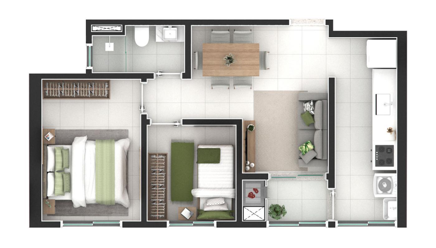 Apartamento à venda com 2 quartos, 49m² - Foto 17