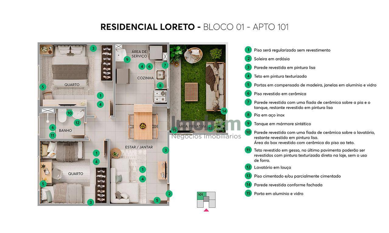 Apartamento à venda com 2 quartos, 43m² - Foto 13