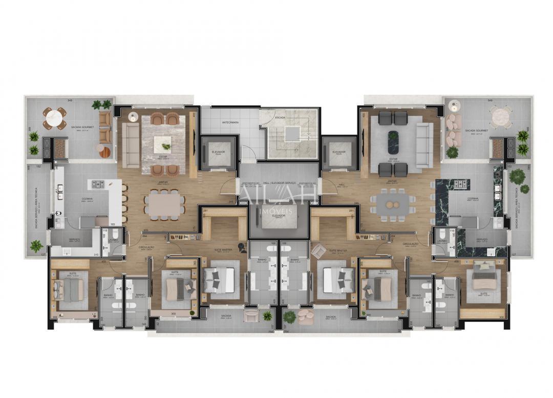 Apartamento à venda com 3 quartos, 225m² - Foto 20
