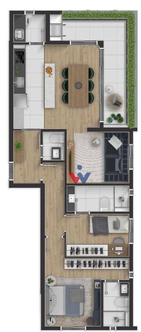 Apartamento à venda com 2 quartos, 5713m² - Foto 21