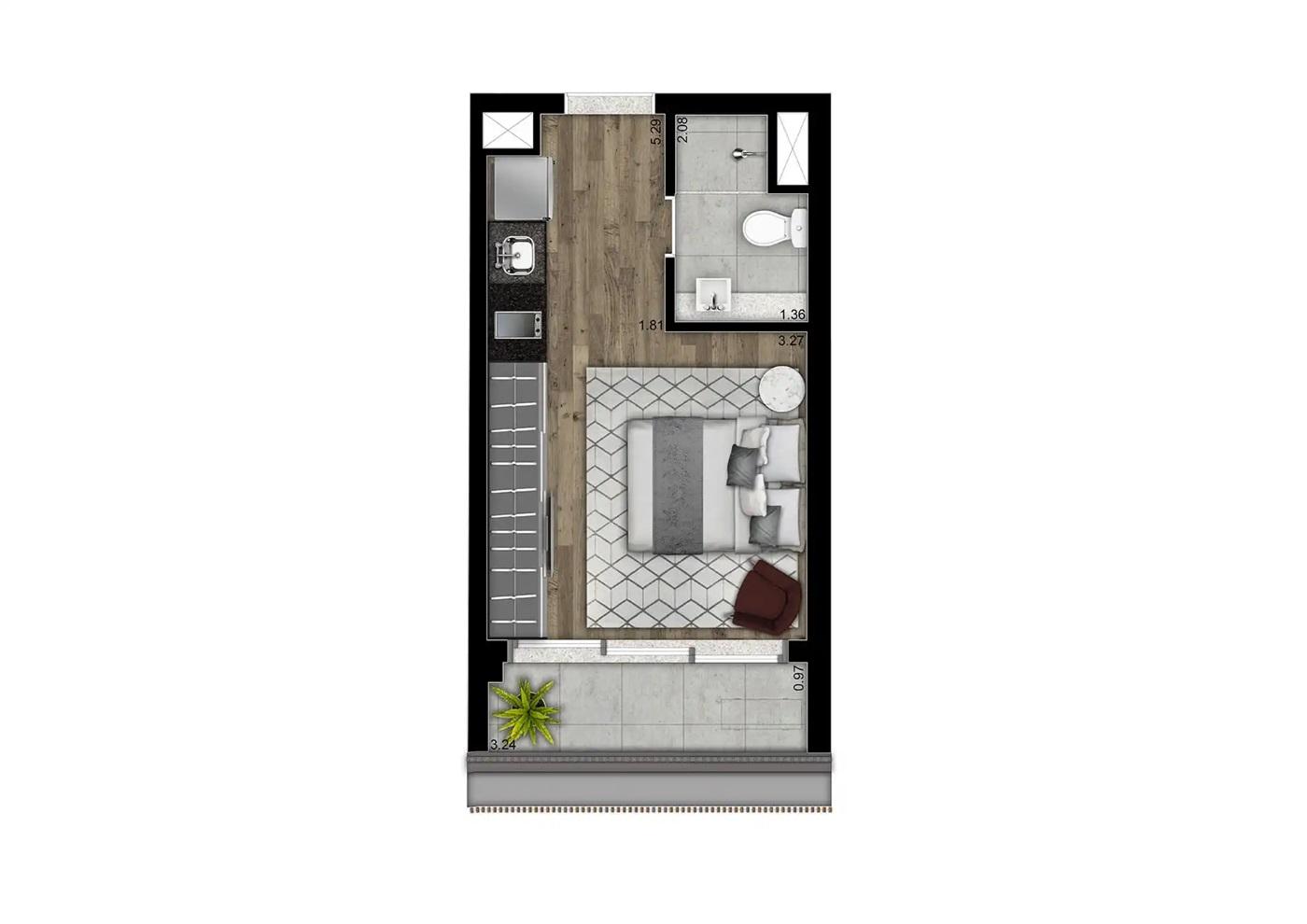 Apartamento à venda com 1 quarto, 2339m² - Foto 26