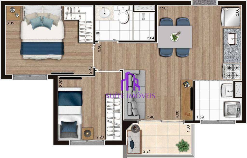 Apartamento à venda com 3 quartos, 76m² - Foto 10