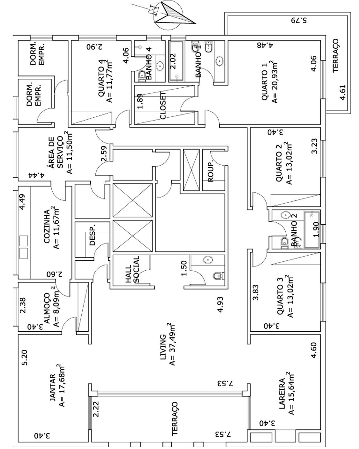 Apartamento à venda com 4 quartos, 277m² - Foto 7