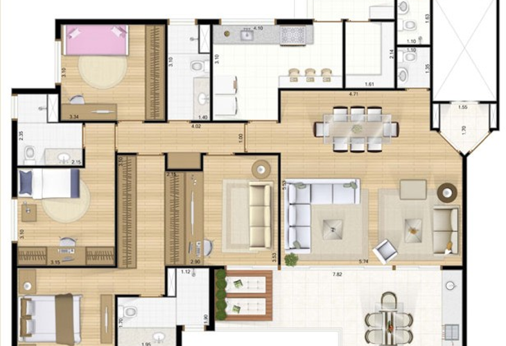 Apartamento à venda com 4 quartos, 154m² - Foto 15