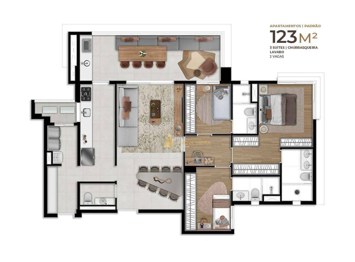 Apartamento à venda com 3 quartos, 123m² - Foto 30