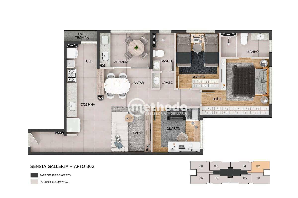 Apartamento à venda com 2 quartos, 67m² - Foto 12