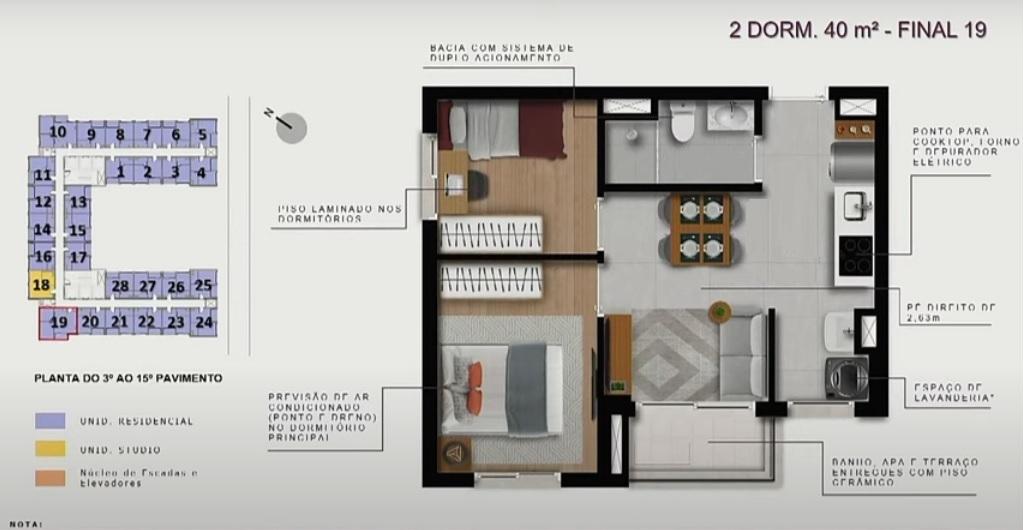 Apartamento à venda com 2 quartos, 2440m² - Foto 21