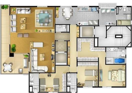 Apartamento à venda com 4 quartos, 205m² - Foto 3