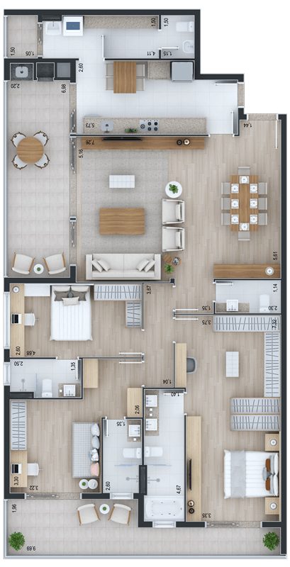 Apartamento à venda com 3 quartos, 14307m² - Foto 46