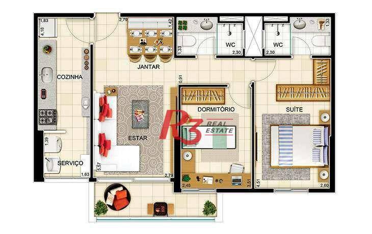 Apartamento à venda com 2 quartos, 71m² - Foto 51