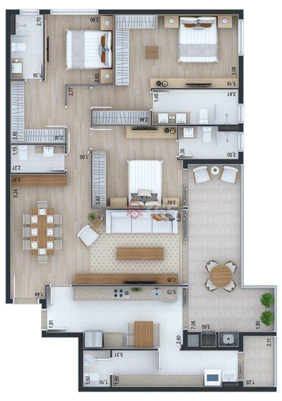 Cobertura à venda com 3 quartos, 300m² - Foto 60