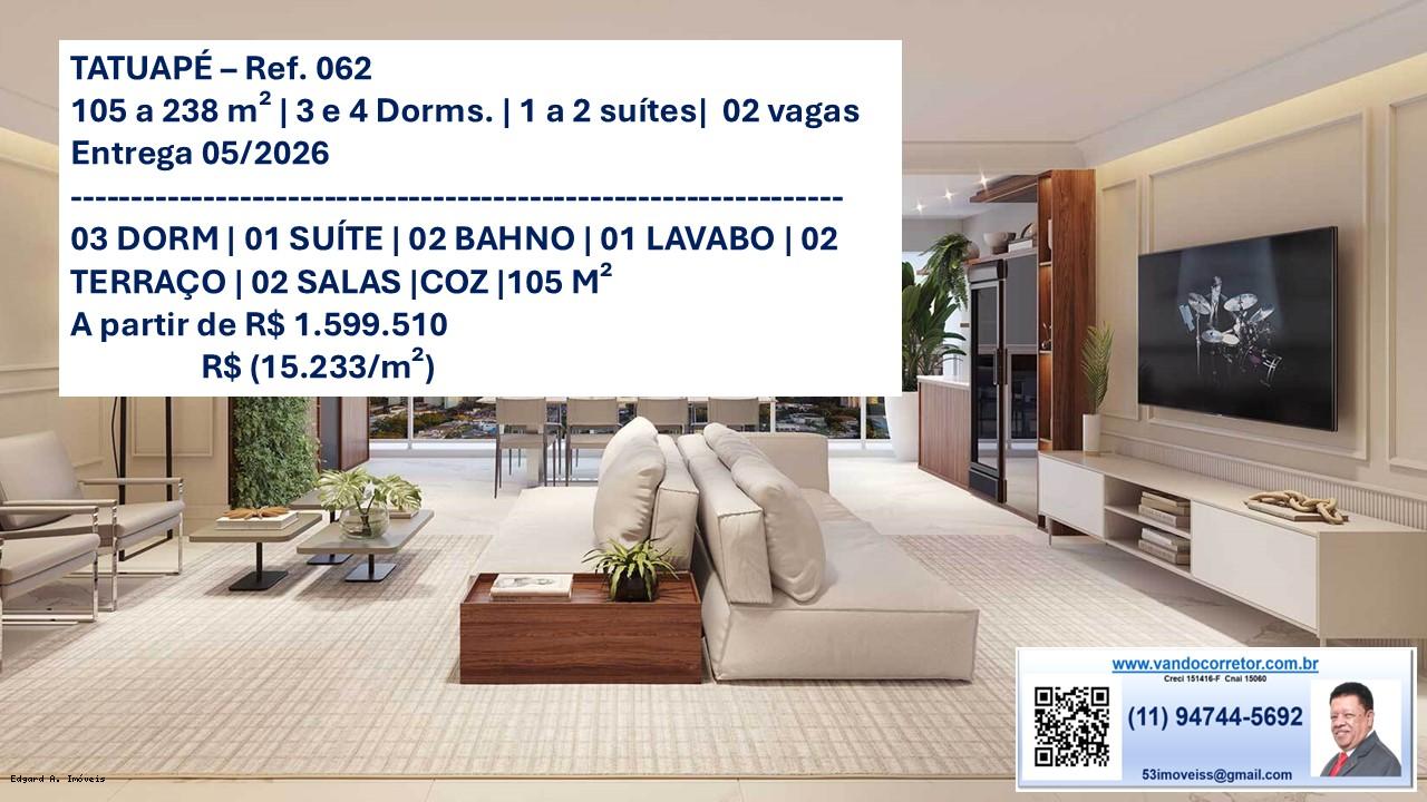 Apartamento à venda com 3 quartos, 105m² - Foto 2